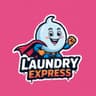 Laundry Express Bubble Superhero Mascot